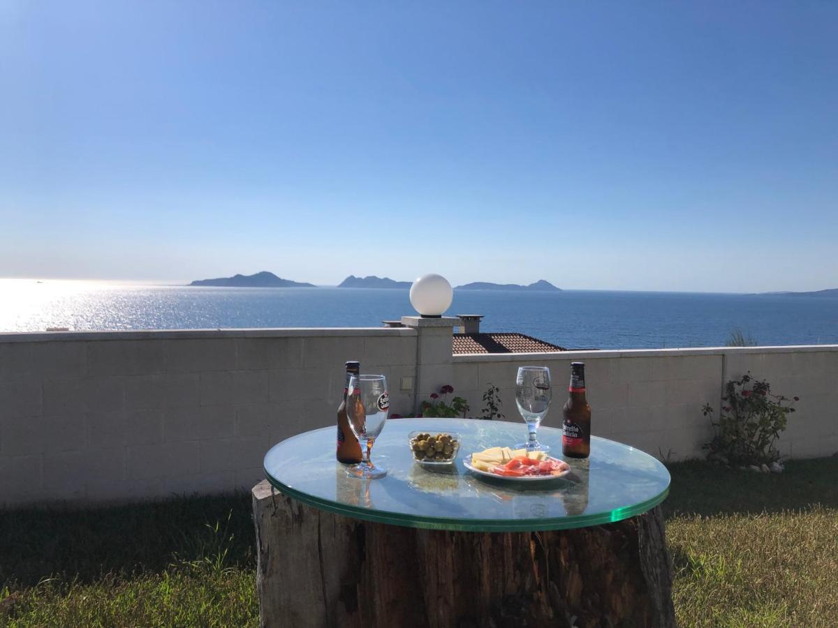 Precioso Apartamento Con Terreno Y Vistas A Cies Vigo Exteriör bild