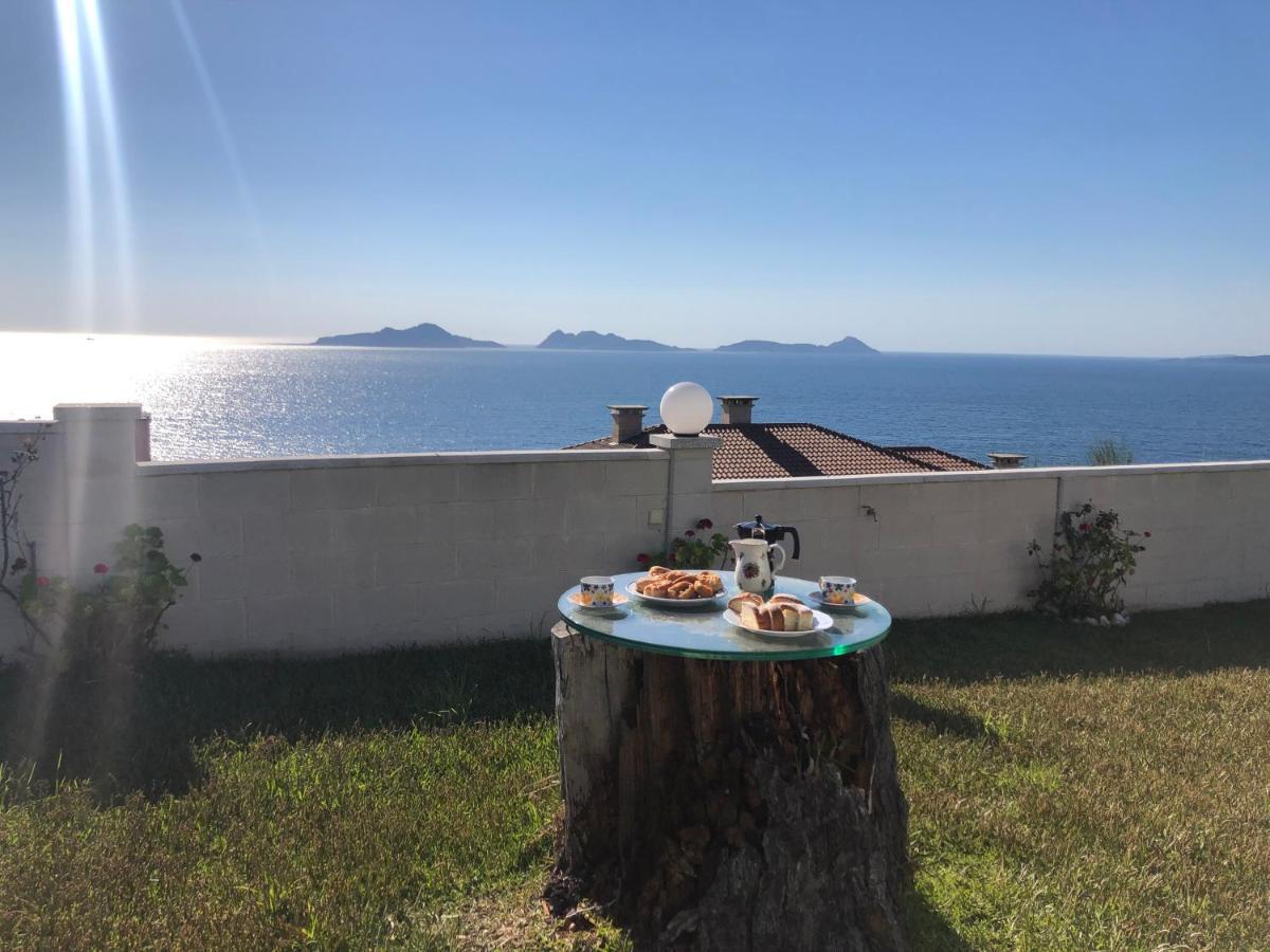 Precioso Apartamento Con Terreno Y Vistas A Cies Vigo Exteriör bild